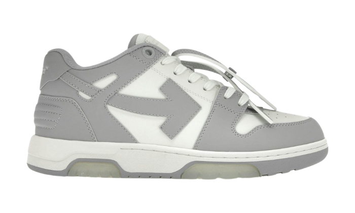Off-White Out Of Office Basso Grigio Bianco - Retro View | DripMilan Shop
