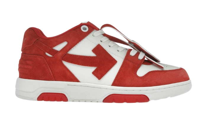 Off-White Fuori Ufficio Low Top Mattone Rosso - Retro View | DripMilan Shop