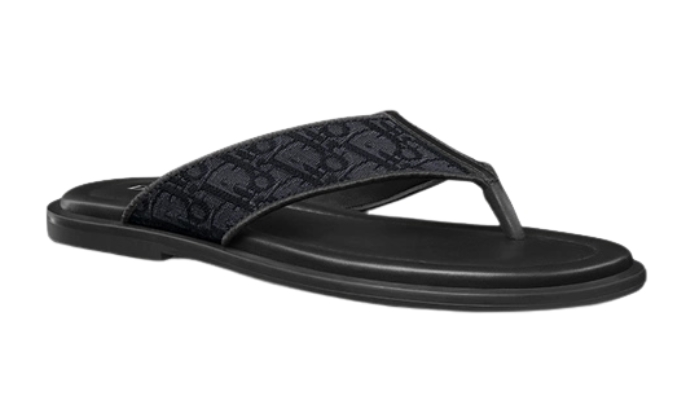 Ciabatte Sandalo infradito Alias Jacquard Oblique nero - Retro View | DripMilan Shop