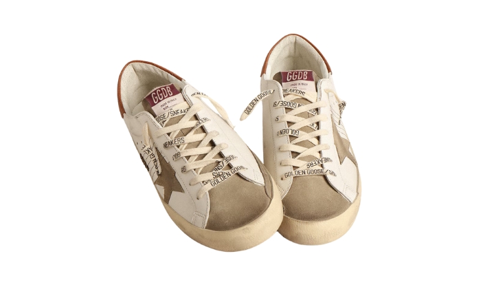 Golden Goose Star with suede star and brown leather heel tab miniatura 3 su DripMilan
