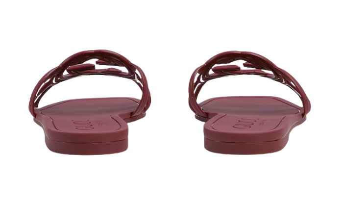 Ciabatte Ciabatta Con Logo G Intrecciate Rossa miniatura 3 su DripMilan