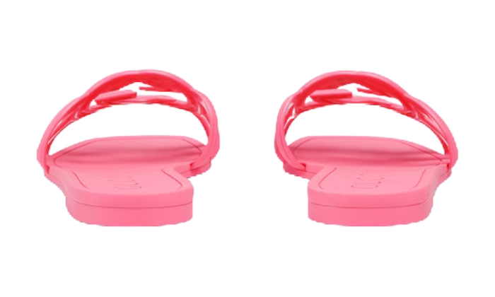 Ciabatte Ciabatta Con Logo G Intrecciate Rosa Scuro miniatura 3 su DripMilan