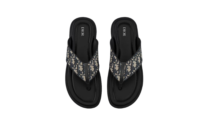 Ciabatte Sandalo infradito Alias Jacquard Oblique beige e nero miniatura 3 su DripMilan