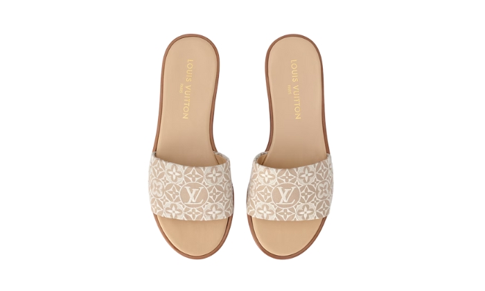 Ciabatte Lily Mules Bassi Beige miniatura 3 su DripMilan