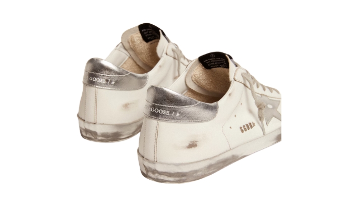 Golden Goose Super-Star with laminated star and heel tab miniatura 4 su DripMilan