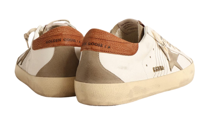 Golden Goose Star with suede star and brown leather heel tab miniatura 4 su DripMilan