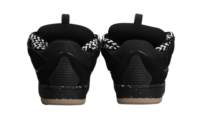 Lanvin CURB IN PELLE E CAMOSCIO NERO miniatura 4 su DripMilan