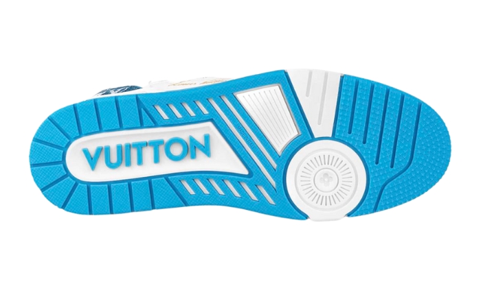 Louis Vuitton Trainer Rubber sole Blue miniatura 4 su DripMilan