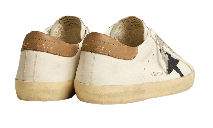 Golden Goose Super-Star with midnight-blue canvas star miniatura 4 su DripMilan