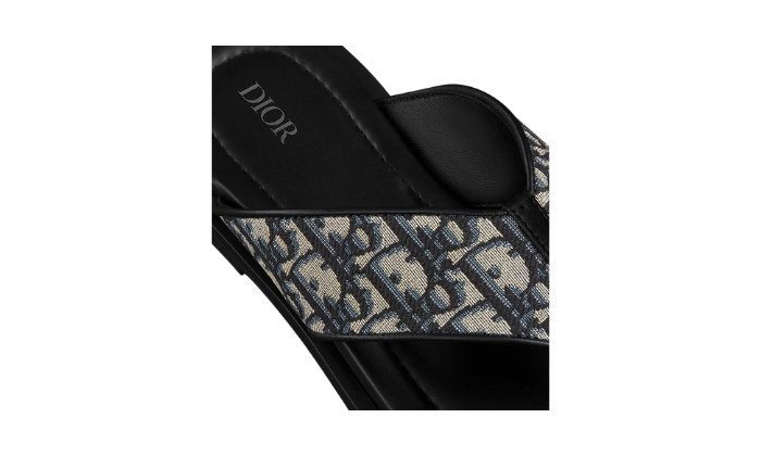 Ciabatte Sandalo infradito Alias Jacquard Oblique beige e nero miniatura 4 su DripMilan