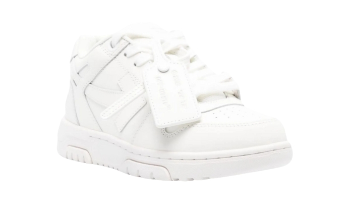 Off-White Out of Office in Pelle Bianco - Retro View | DripMilan Shop