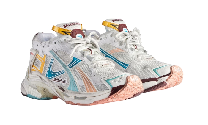 Balenciaga Sneakers Bianco/Giallo/Rosa/Blu - Retro View | DripMilan Shop