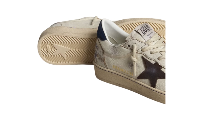 Golden Goose Ball Star Black Star and Blue Suede miniatura 4 su DripMilan