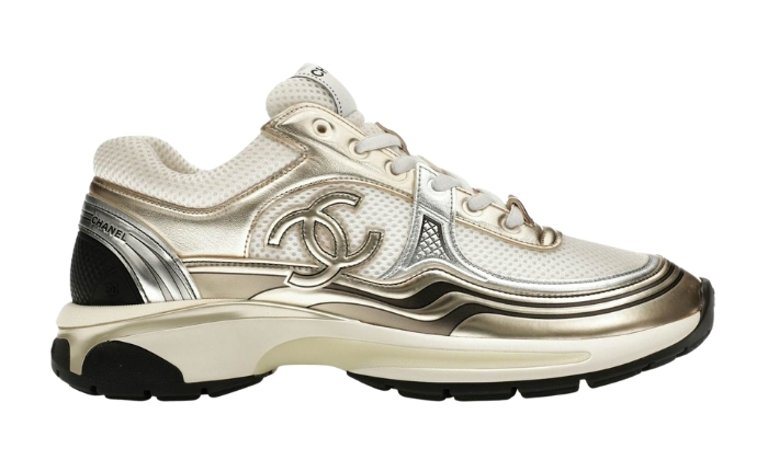 CHANEL CC Runner in laminato oro - Retro View | DripMilan Shop