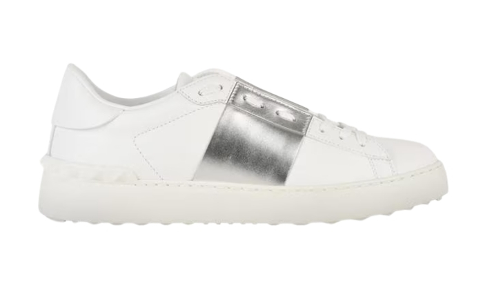 Valentino Sneakers Open bianche/argento 857 - Retro View | DripMilan Shop