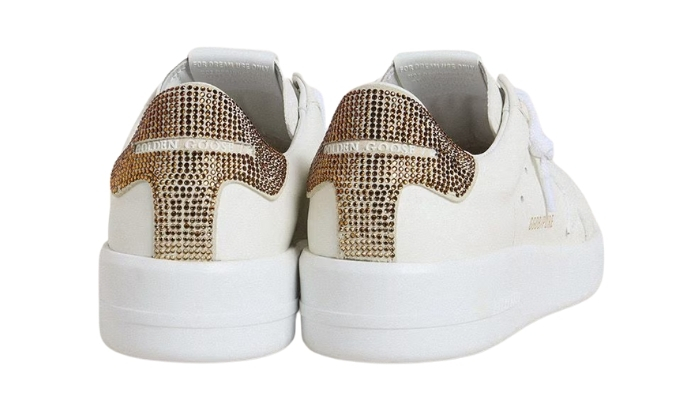 Golden Goose Purestar con stella in pelle bianca e marrone miniatura 3 su DripMilan