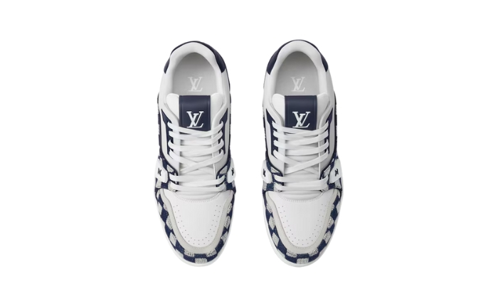 Louis Vuitton Sneakers LV Bianche/Blu miniatura 3 su DripMilan