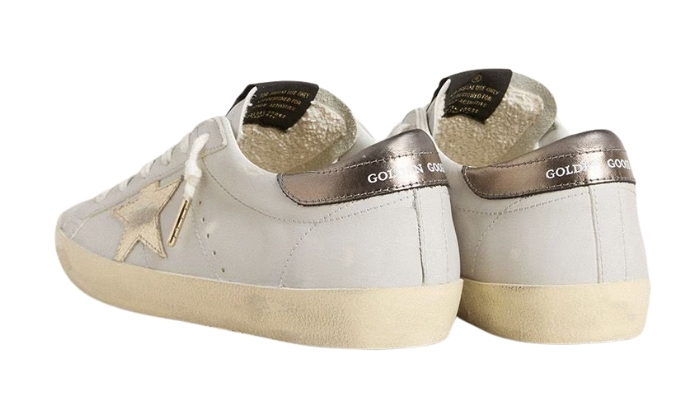 Golden Goose Super-Star con stella in pelle crackle miniatura 3 su DripMilan