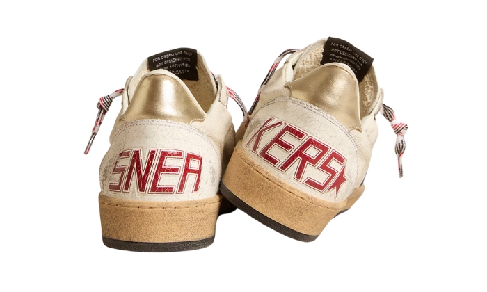 Golden Goose Nappa Pelle Blu Scamosciata Stella E Pelle Platino Linguetta Tallone miniatura 4 su DripMilan