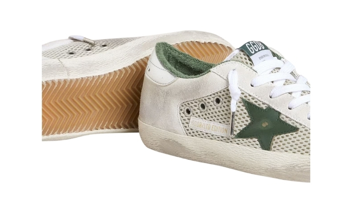 Golden Goose Super-Star LTD in pelle scamosciata bianca miniatura 4 su DripMilan