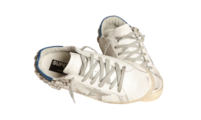 Golden Goose Super-Star Con Decorazione In Pietre Swarovski - Retro View | DripMilan Shop