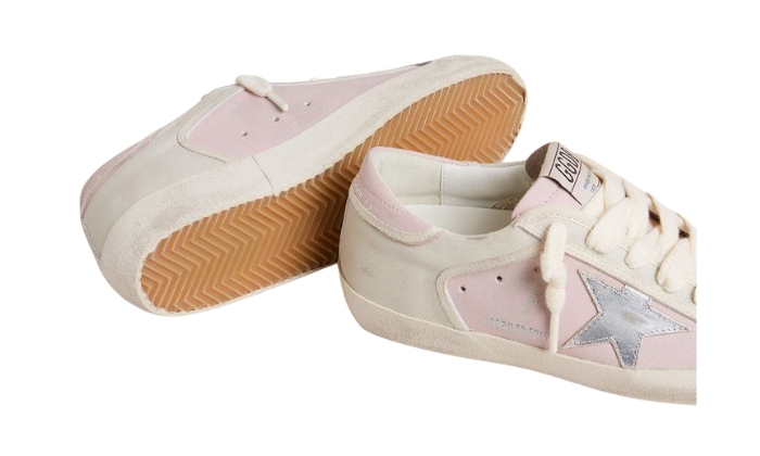 Golden Goose Super-Star LTD Rosa Con Stella Argento miniatura 3 su DripMilan
