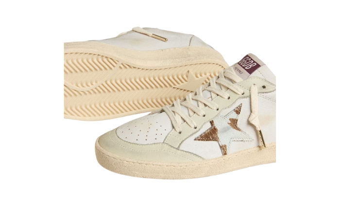 Golden Goose Ball Star con stella in pelle di pony maculata miniatura 3 su DripMilan