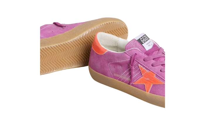Golden Goose Super-Star Fucsia Con Dettagli Arancio Fluo miniatura 3 su DripMilan
