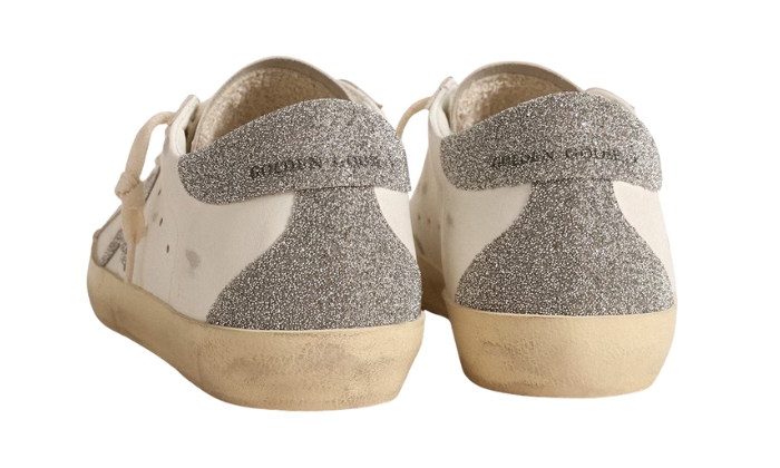 Golden Goose Super-Star Con Stella E Talloncino Swarovski Argento miniatura 3 su DripMilan