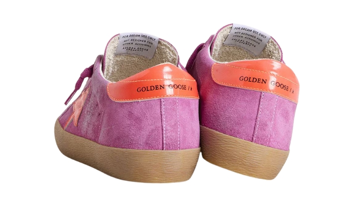 Golden Goose Super-Star Fucsia Con Dettagli Arancio Fluo miniatura 4 su DripMilan