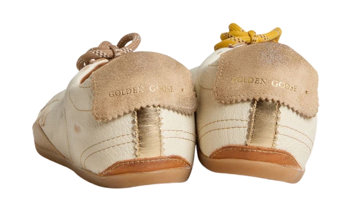 Golden Goose Pelle nappa bianca True-Star beige miniatura 4 su DripMilan