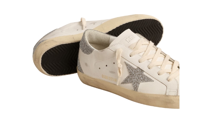 Golden Goose Super-Star Con Stella E Talloncino Swarovski Argento miniatura 4 su DripMilan
