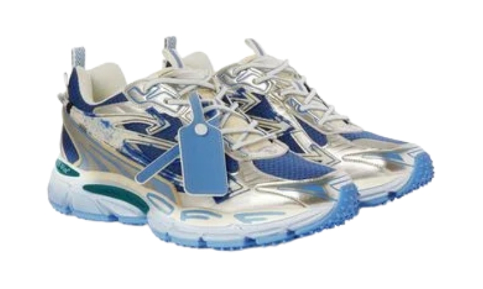 Off-White Silver/blue be right back - Retro View | DripMilan Shop