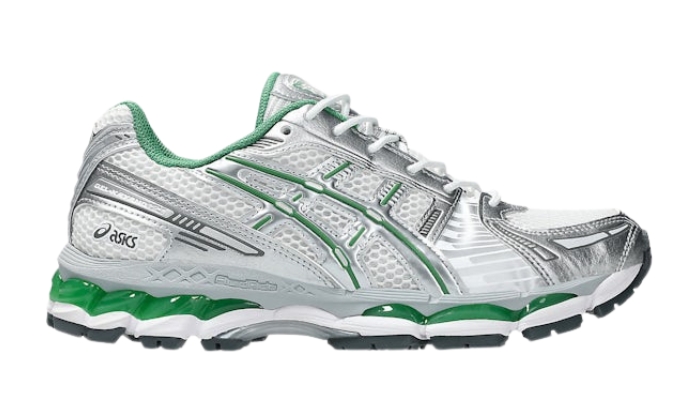 Asics Gel-Kayano 12.1 Argento Verde - Retro View | DripMilan Shop