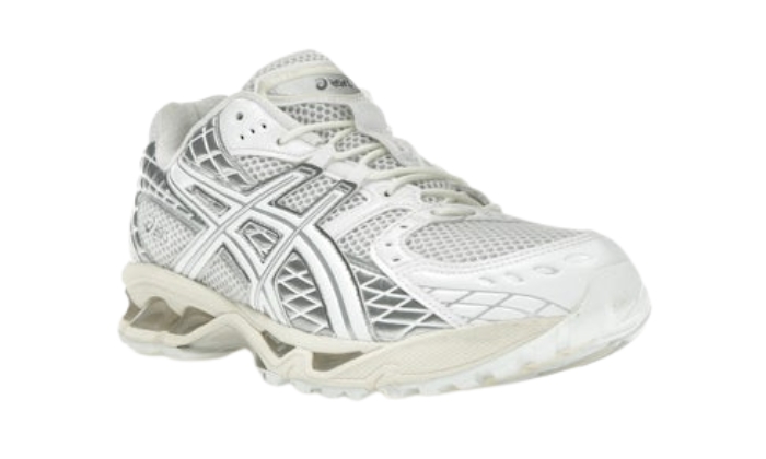 Asics Gel-Nimbus 10.1 Bianco Argento Puro - Retro View | DripMilan Shop