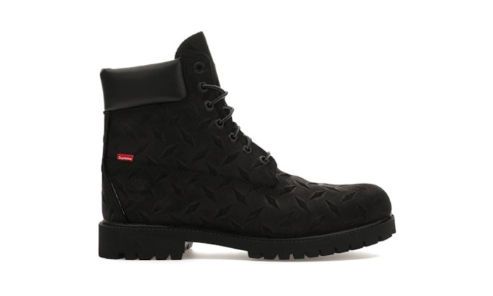 Timberland Stivale Supreme Diamond Plate Nero - Retro View | DripMilan Shop