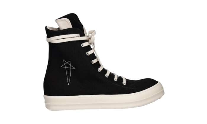 Rick Owens Black Milk Vegan Sneaker - Retro View | DripMilan Shop