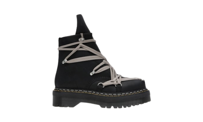 Rick Owens Mega Lace Quadruple Black - Retro View | DripMilan Shop