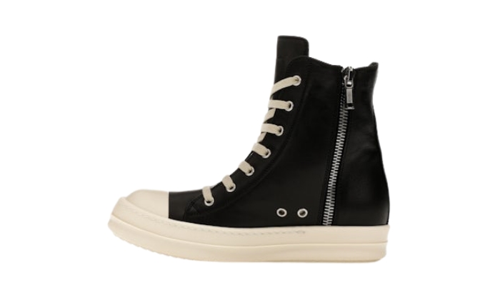 Rick Owens Hollywood High Black Milk Leather miniatura 3 su DripMilan