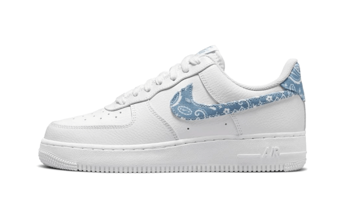 Nike 07 Essential White Worn Blue Paisley originali su DripMilan | Sneaker Autentiche