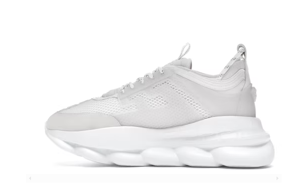 Versace Chain Reaction White Mesh Rubber Suede originali su DripMilan | Sneaker Autentiche