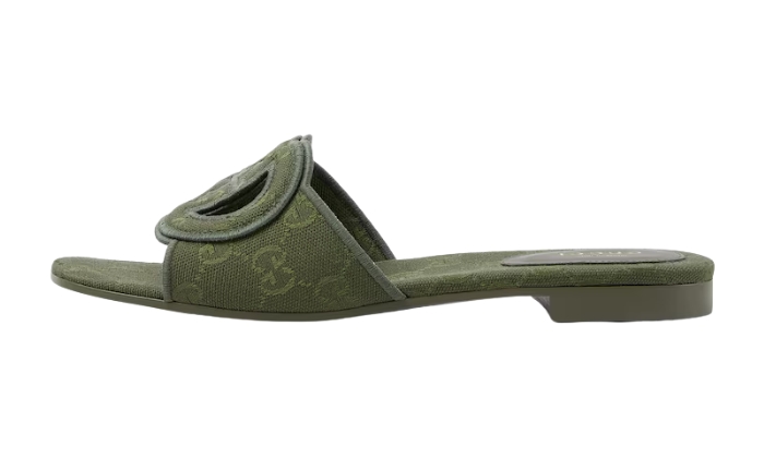 Ciabatte Ciabatta Con Logo G Intrecciate Verde originali su DripMilan | Sneaker Autentiche