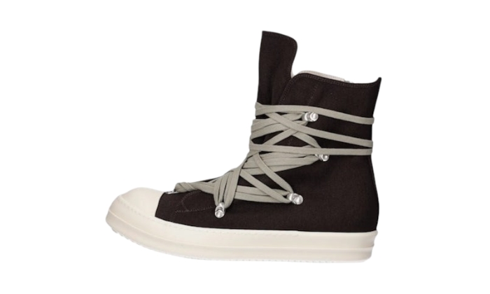 Rick Owens Megalace Sneakers in Brown Pearl originali su DripMilan | Sneaker Autentiche