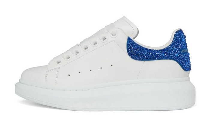 Alexander McQueen Oversize Bianco Oltremare Crystal (donna) originali su DripMilan | Sneaker Autentiche