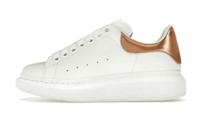 Alexander McQueen Oversized bianco rosa oro (donna) originali su DripMilan | Sneaker Autentiche