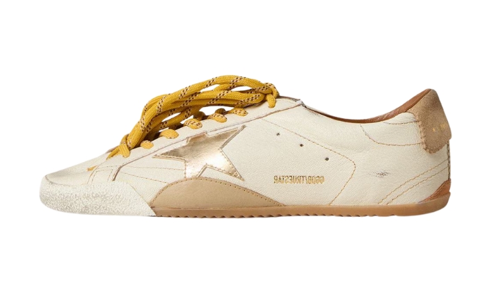 Golden Goose Pelle nappa bianca True-Star beige originali su DripMilan | Sneaker Autentiche