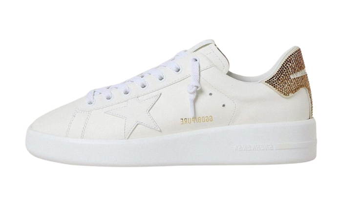 Golden Goose Purestar con stella in pelle bianca e marrone originali su DripMilan | Sneaker Autentiche