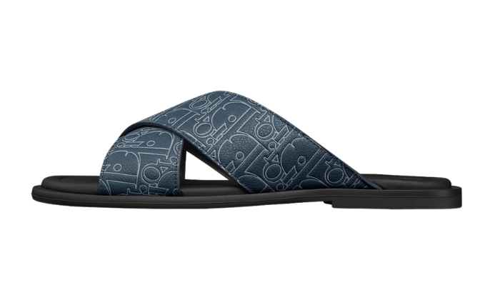 Ciabatte Sandalo Alias Pelle Gravity Outline blu navy originali su DripMilan | Sneaker Autentiche