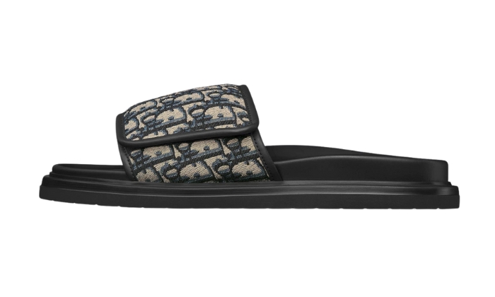 Ciabatte Sandalo Aqua Jacquard Oblique beige e nero originali su DripMilan | Sneaker Autentiche
