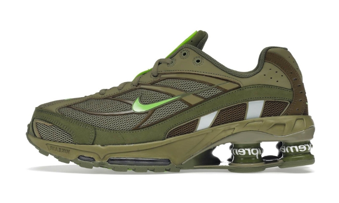 Supreme Shox Ride 2 verde oliva originali su DripMilan | Sneaker Autentiche